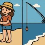 IQ test: nájdite 3 rozdiely na obrázkoch dievčaťa na pláži