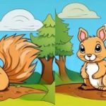 IQ test: nájdite 3 rozdiely na obrázkoch veveričiek za 23